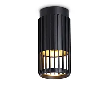 Светильник накладной TN51674 Ambrella light чёрный 1 лампа, основание чёрное в стиле хай-тек современный круглый