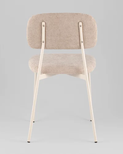 Стул Chao, бежевый, бежевые ножки, 2шт./уп. УТ000039974 Stool Group, бежевый/рогожка, ножки/металл/бежевый, размеры - *780**** фото 5