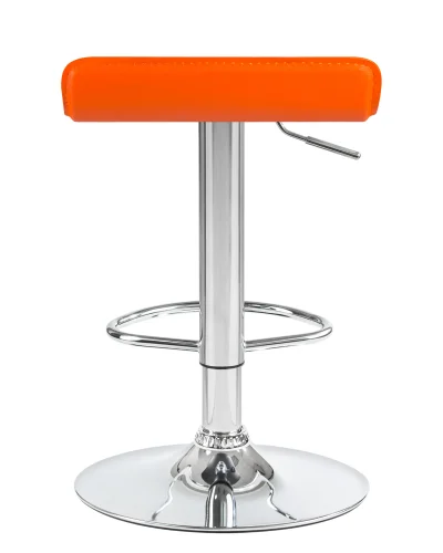 Стул барный  3013-LM TOMMY,  цвет сиденья оранжевый, цвет основания хром Dobrin, оранжевый/экокожа, ножки/металл/хром, размеры - 620*830***385*405 фото 5