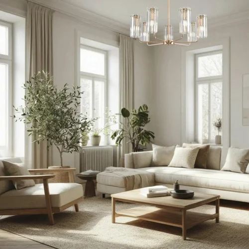 Люстра потолочная хрустальная Favla 8347/7 Lumion прозрачная на 7 ламп, основание золотое в стиле классический фото 3