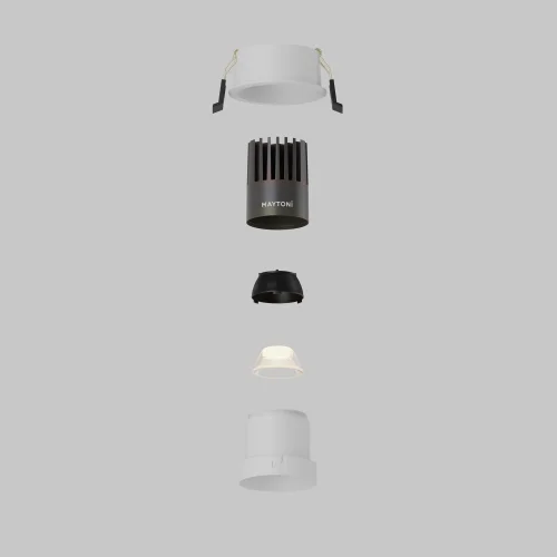 Светильник точечный LED Dip DL116-10W-3K-W Maytoni белый на 1 лампу, основание белое в стиле современный хай-тек круглый фото 11