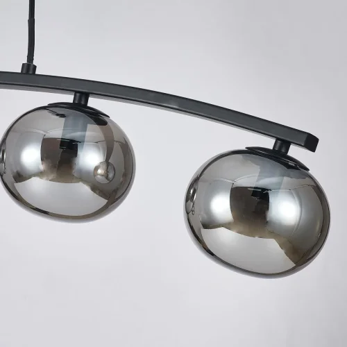 Светильник подвесной Arcata 4054-5P Favourite серый чёрный 5 ламп, основание чёрное в стиле современный шар фото 4