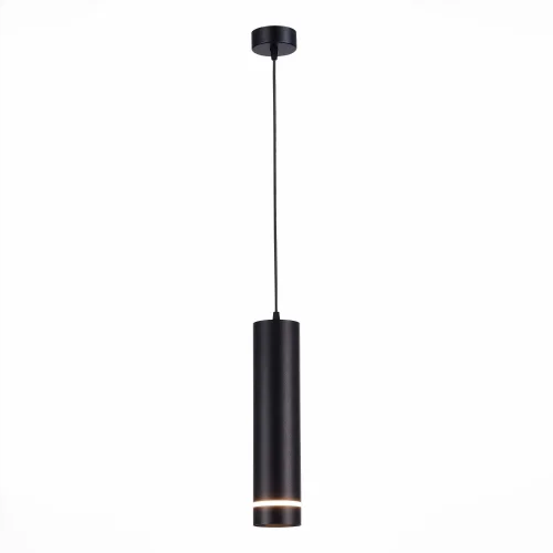 Светильник подвесной LED ST115.443.12 ST-Luce чёрный 1 лампа, основание чёрное в стиле современный хай-тек трубочки