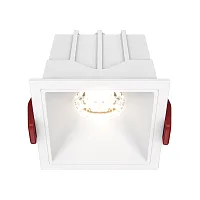 Светильник точечный Alfa LED DL043-01-10W3K-D-SQ-W Maytoni белый 1 лампа, основание белое в стиле модерн 