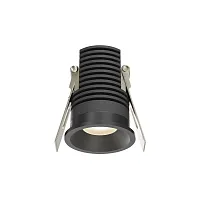 Светильник точечный LED Mini DL059-7W3K-B Maytoni чёрный на 1 лампу, основание чёрное в стиле хай-тек современный круглый