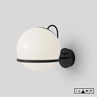 Бра Globe 10346W/1 BK-WH iLamp белый 1 лампа, основание чёрное в стиле современный 