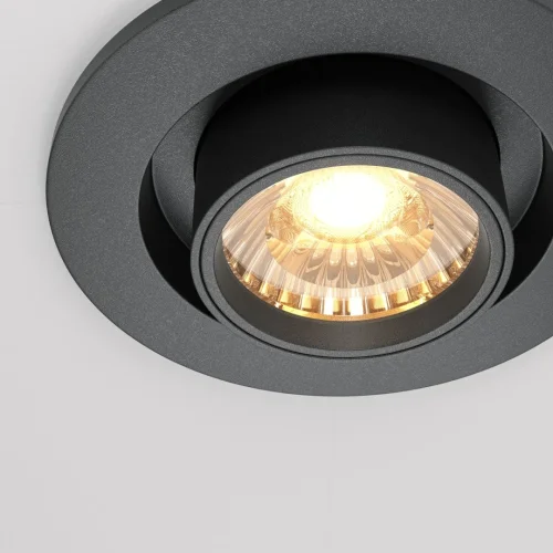 Светильник точечный LED Hidden DL045-01-10W3K-B Maytoni чёрный 1 лампа, основание чёрное в стиле хай-тек современный  фото 2