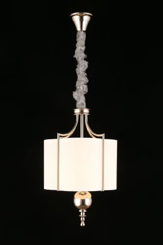 Светильник подвесной Korin APL.613.06.01 Aployt бежевый 1 лампа, основание хром в стиле классический  фото 8