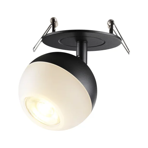 Светильник точечный Garn 370817 Novotech белый 1 лампа, основание чёрное в стиле современный  фото 4