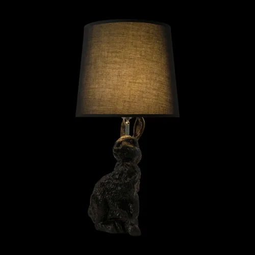 Настольная лампа Раббит (Rabbit) 10190 Black LOFT IT чёрная на 1 лампу, основание чёрное смола в стиле современный животные фото 4 Настольная лампа Раббит (Rabbit) 10190 Black LOFT IT чёрная на 1 лампу, основание чёрное смола в стиле современный животные фото 4
