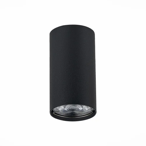 Светильник накладной Simplus ST110.407.01 ST-Luce чёрный 1 лампа, основание чёрное в стиле хай-тек современный круглый фото 2