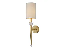 Бра 3521/A small brass Newport белый бежевый 1 лампа, основание латунь в стиле американский современный классический 