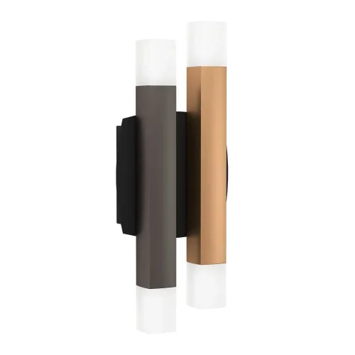 Бра LED Estanterios 390223 Eglo коричневый серый на 4 лампы, основание чёрное в стиле современный 