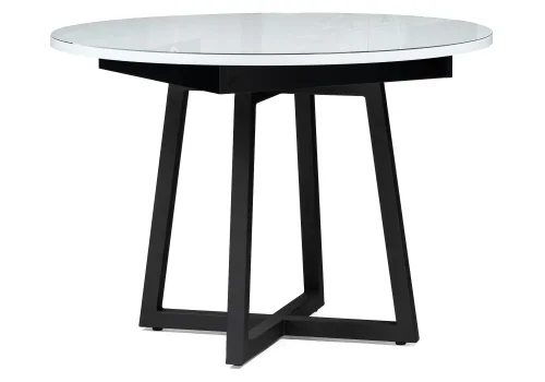 Стеклянный стол Регна черный / белый  504219 Woodville столешница белая из стекло