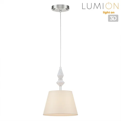Светильник подвесной Vermont 8274/1A Lumion белый на 1 лампу, основание никель в стиле классический фото 3