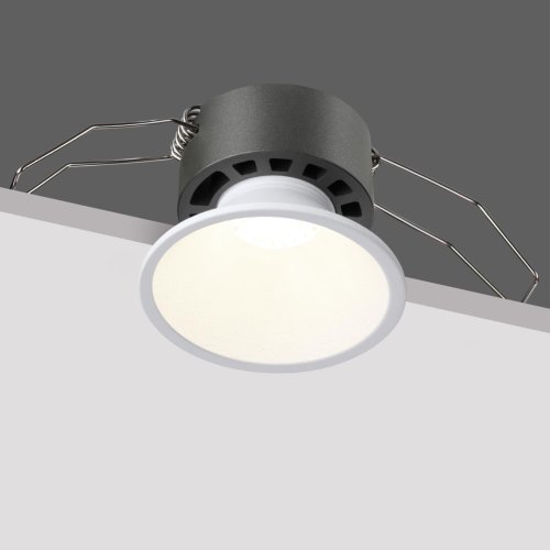 Светильник точечный LED Nova 359848 Novotech белый на 1 лампу, основание белое в стиле хай-тек круглый фото 8