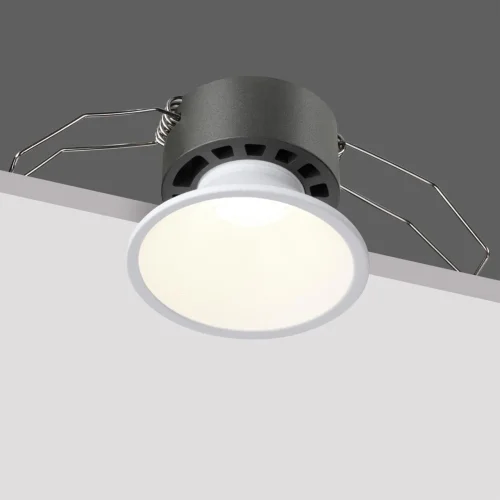 Светильник точечный Nova 359848 Novotech белый на 1 лампу, основание белое в стиле хай-тек круглый фото 8