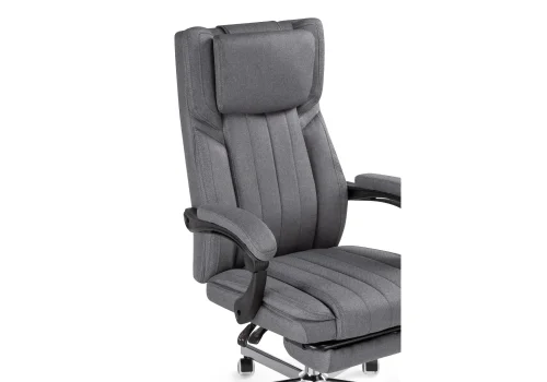 Компьютерное кресло Damir gray 15402 Woodville, серый/ткань, ножки/металл/хром, размеры - *1130***650* фото 8