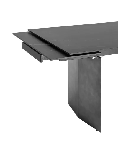 Стол обеденный Селин раскладной, 180-260*90, керамика темная УТ000034954 Stool Group столешница чёрная из керамика фото 5