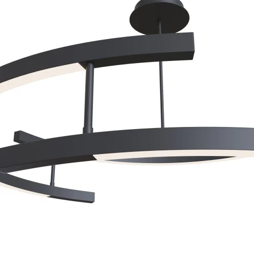 Светильник подвесной LED Line MOD054PL-L52B3K Maytoni чёрный на 1 лампу, основание чёрное в стиле современный хай-тек фото 4