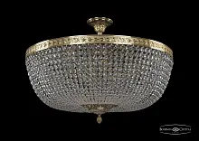Люстра потолочная хрустальная 19151/80IV G C1 Bohemia Ivele Crystal прозрачная на 16 ламп, основание золотое в стиле классика sp
