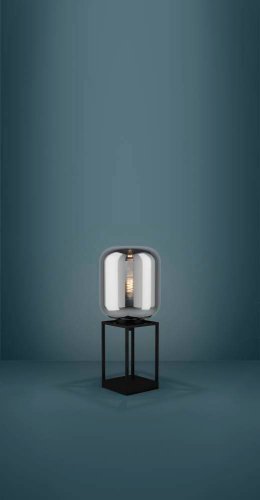 Настольная лампа Bulciago 39988 Eglo чёрная 1 лампа, основание чёрное металл в стиле современный  фото 2