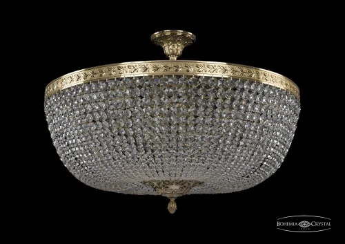 Люстра потолочная хрустальная 19151/80IV G C1 Bohemia Ivele Crystal прозрачная на 16 ламп, основание золотое в стиле классический sp