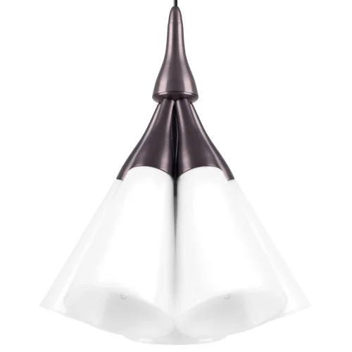 Светильник подвесной Cone 757150 Lightstar белый 1 лампа, основание бордовое коричневое в стиле современный  фото 5