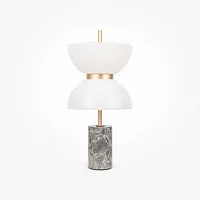 Настольная лампа LED Memory MOD178TL-L11GR3K Maytoni белая 1 лампа, основание серое металл в стиле современный арт-деко 