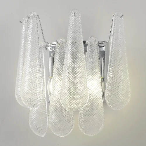 Бра FONTAIN AP2 CHROME Crystal Lux прозрачный на 2 лампы, основание в стиле современный фото 7 Бра FONTAIN AP2 CHROME Crystal Lux прозрачный на 2 лампы, основание в стиле современный фото 7