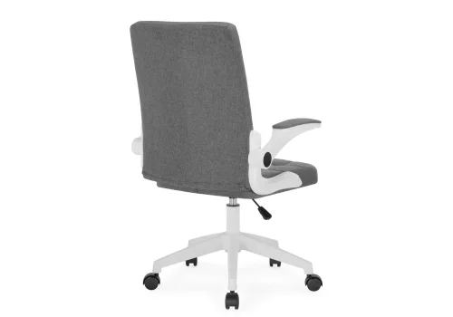 Компьютерное кресло Elga gray / white 15608 Woodville, серый/ткань, ножки/пластик/белый, размеры - *1040***630*590 фото 5
