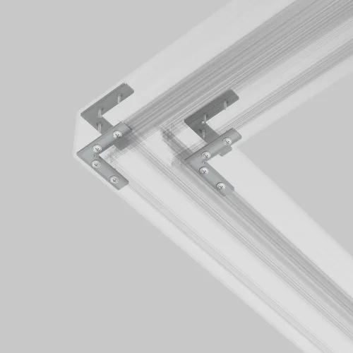 Комплект угловых плоских соединителейдля демпферного шинопровода , 4 шт Magnetic track system Exility TRA034D-CL-42S Maytoni серебряный в стиле для светильников серии Magnetic track system Exility натяжной потолок exility тонкая магнитная фото 4