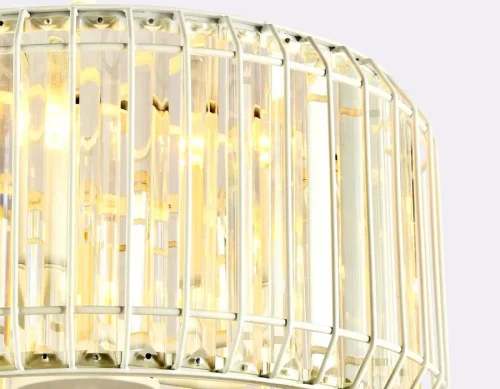Люстра подвесная TR5810 Ambrella light прозрачная на 5 ламп, основание белое в стиле современный классический  фото 3