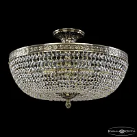 Люстра потолочная 19051/45IV GB C1 Bohemia Ivele Crystal прозрачная на 6 ламп, основание золотое в стиле классика sp