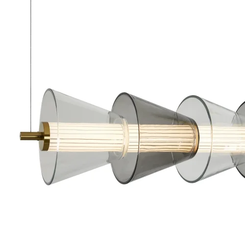 Светильник подвесной LED Plum FR6137PL-L21BT1 Freya прозрачный 1 лампа, основание латунь в стиле современный арт-деко  фото 3