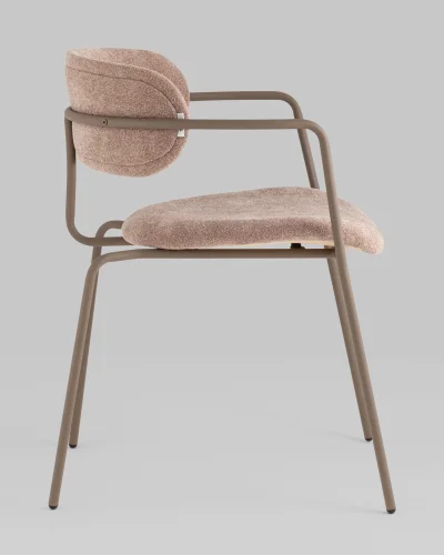 Стул Дженни букле бежевый каркас бежево-серый матовый УТ000039183 Stool Group, /, ножки//, размеры - *740***550*530 фото 6