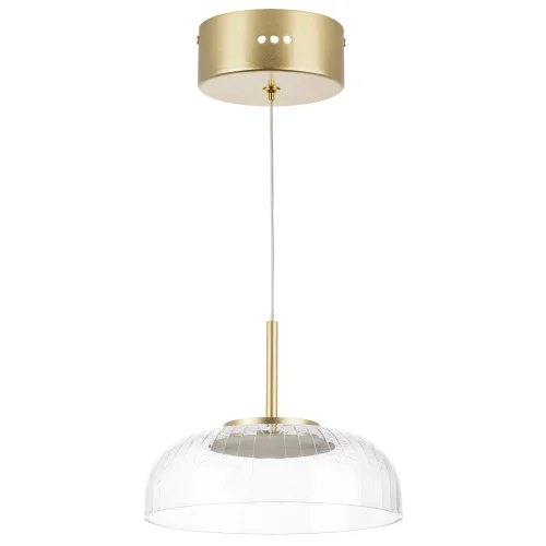Светильник подвесной LED Acrile 738073 Lightstar прозрачный 1 лампа, основание золотое в стиле минимализм хай-тек современный  фото 2