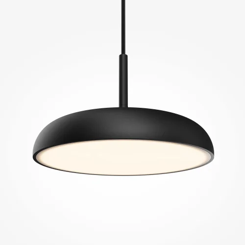 Светильник подвесной LED Gerhard MOD189PL-L12B3K1 Maytoni белый чёрный на 1 лампу, основание чёрное в стиле современный хай-тек фото 6