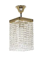 Светильник потолочный Cremono E 1.3.14.100 G Dio D'Arte прозрачная без плафона на 1 лампа, основание жёлтое золотое в стиле классический 