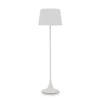 Торшер напольный LONDON PT1 BIANCO Ideal Lux белый на 1 лампу, основание белое в стиле современный 