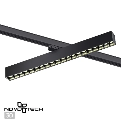Трековый светильник трехфазный Iter 358863 Novotech чёрный для шинопроводов серии Iter фото 5