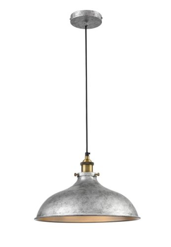 Светильник подвесной лофт Calypso VL6125P01 Vele Luce серебряный 1 лампа, основание серебряное в стиле лофт  фото 3