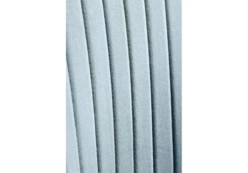 Стул на металлокаркасе Kora light blue / white 15095 Woodville, голубой/велюр, ножки/металл/белый, размеры - ****470*570 фото 9