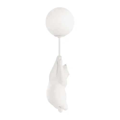 Бра Teddy 10030W/A LOFT IT белый на 1 лампа, основание белое в стиле современный шар фото 4