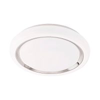Светильник потолочный LED CAPASSO 96023 Eglo белый хром серый 1 лампа, основание белое в стиле минимализм модерн 
