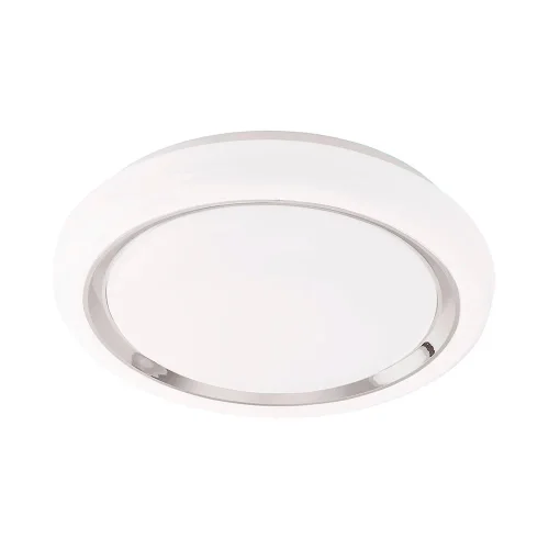 Светильник потолочный LED CAPASSO 96023 Eglo хром серый белый на 1 лампу, основание белое в стиле современный минимализм 