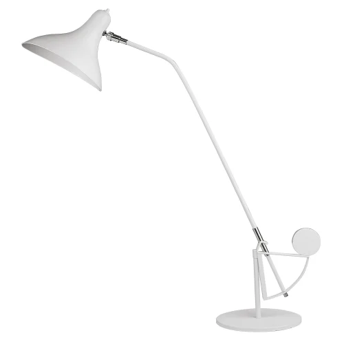 Настольная лампа  Manti 764906 Lightstar белая 1 лампа, основание белое металл в стиле хай-тек 