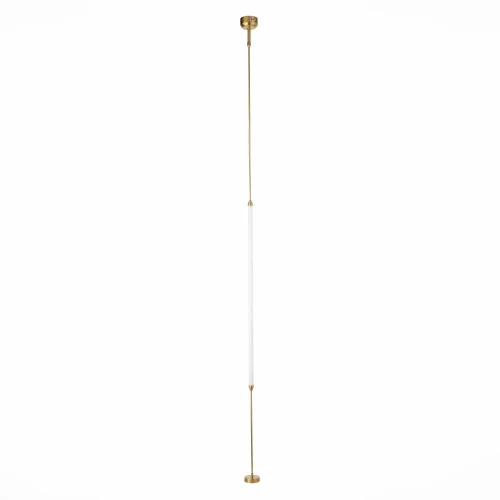 Торшер LED Olbia SL6004.315.01 ST-Luce на растяжку белый на 1 лампу, основание латунь в стиле современный фото 3