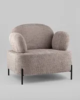 Кресло Кэнди ткань букле капучино УТ000040024 Stool Group, капучино/букле, ножки/металл/чёрный, размеры - *790*790**860*мм