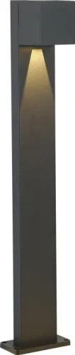 Парковый светильник LED Brik SL9513.705.01 ST-Luce уличный IP65 серый на 1 лампу, плафон серый в стиле хай-тек современный LED фото 3